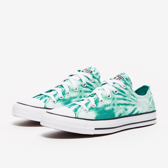 Converse Shoes - 🆕Converse | Chuck TAYLOR Malachite Tie Dye Sneakers Teal & White Low Top Shoes